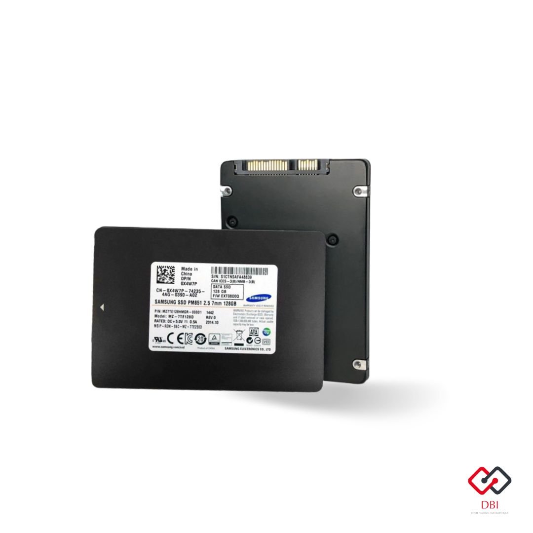 Disque dur SSD Samsung capacité de stockage 128 GB - DBI